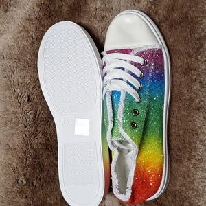 Multi Color Blong/Glitter Canvas Sneakers